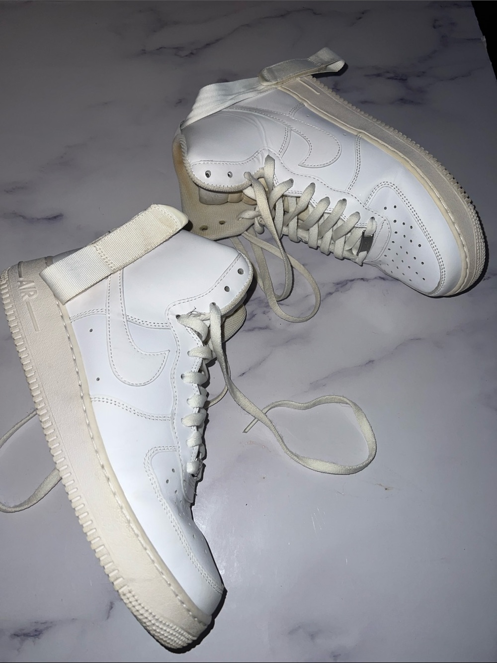 Nike Air Force 1 High White Men’s Size 9 CW2290-111 Triple White Sneakers